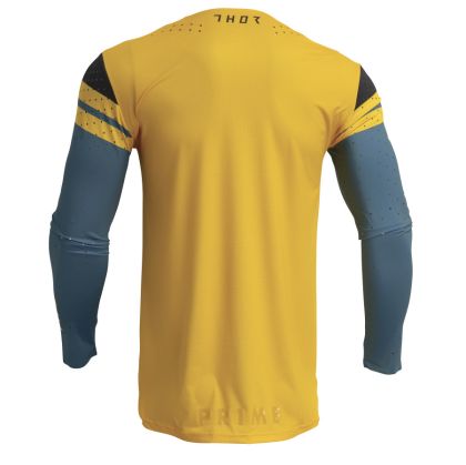 Motocross Jersey THOR PRIME RIVAL TEAL/YELLOW