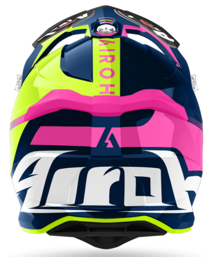 Casca motocross AIROH STRYCKER BLAZER BLUE PINK GLOSS