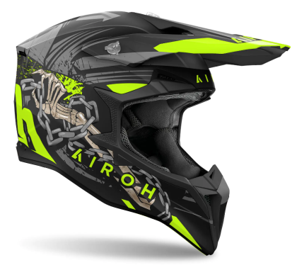 AIROH WRAAAP DARKNESS MATT motocross helmet