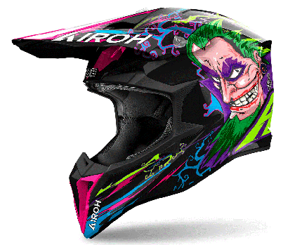 Κράνος μοτοκρός AIROH WRAAAP MUSIC GLOSS