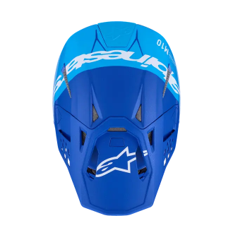 Мотокрос каска ALPINESTARS S-M10 FLOOD BLUE/BLK-CARB