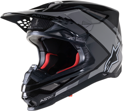 Мотокрос каска ALPINESTARS SM10 Carb BLACK/GRAY