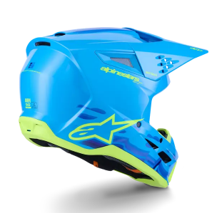 Cască motocross ALPINESTARS SM3 FORCE CYAN