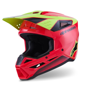 Мотокрос каска ALPINESTARS SM3 FRAY RED/YELLOW/BLACK