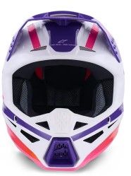 Cască Motocross ALPINESTARS SM3 HEAT ALB/PU/ROZ