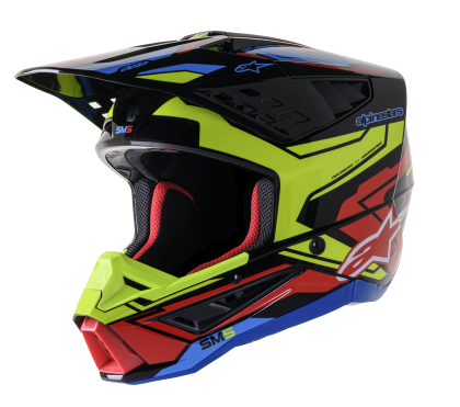 Casca Motocross ALPINESTARS SM5 SM5 ACT2 BK/Y/R