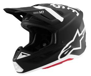 Motocross helmet ALPINESTARS SM7 DASHER BLK/WHT