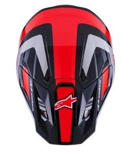 Κράνος Motocross ALPINESTARS SM7 RISE ΜΑΥΡΟ/ΚΟΚΚΙΝΟ/ΑΣΗΜΙ