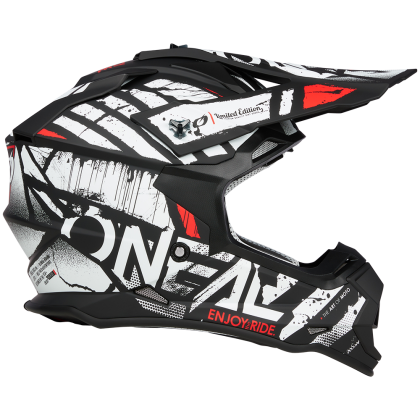 Motocross Helmet O'NEAL 2SERIES GLITCH V.23 BLACK/WHITE