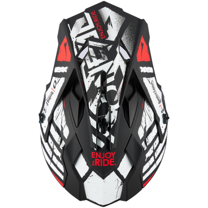 Motocross Helmet O'NEAL 2SERIES GLITCH V.23 BLACK/WHITE
