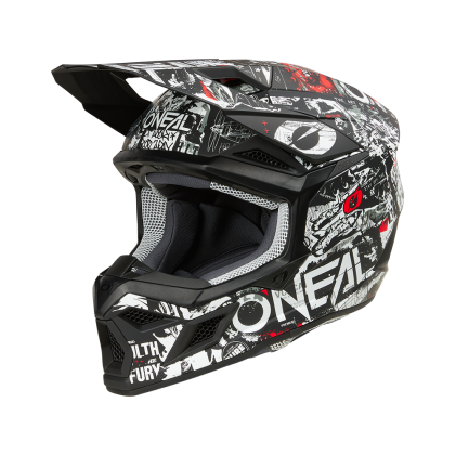 Casca motocross O'NEAL 3SERIES ATTACK BLACK/WHITE V.25