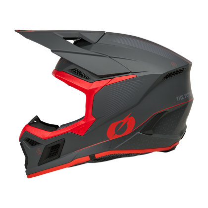 Cască motocross O'NEAL 3SERIES E-STROKE GRI/ROȘU
