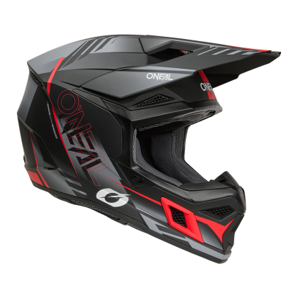 Cască motocross O'NEAL 3SERIES HAZE NEGRU/GRI/ROȘU