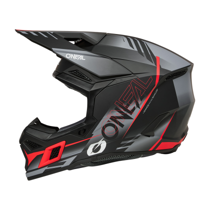 Cască motocross O'NEAL 3SERIES HAZE NEGRU/GRI/ROȘU
