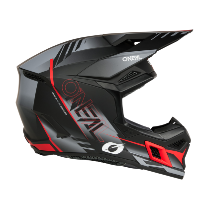 Cască motocross O'NEAL 3SERIES HAZE NEGRU/GRI/ROȘU