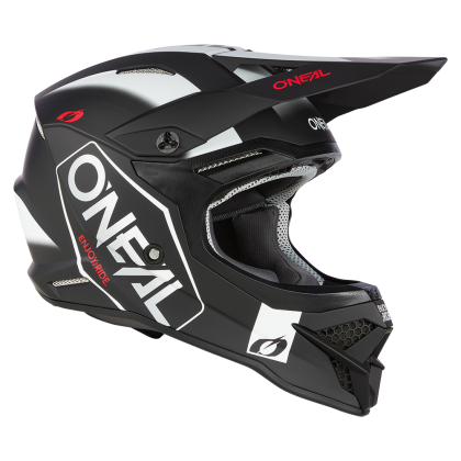 Κράνος Motocross O'NEAL 3SERIES HEXX V.23 ΜΑΥΡΟ/ΛΕΥΚΟ