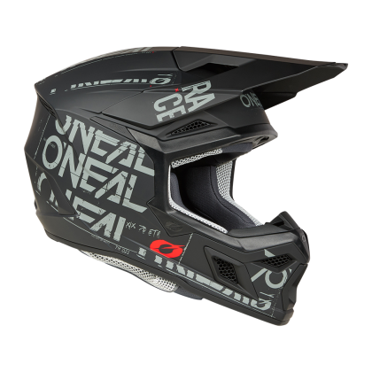 Мотокрос каска O'NEAL 3SERIES STATIC BLACK/GRAY V.25