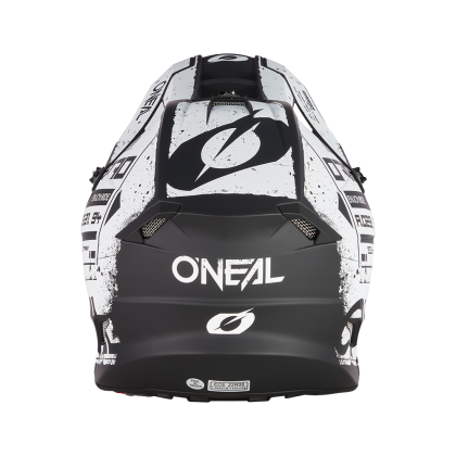 Motocross helmet O'NEAL 5SERIES SCARZ BLACK/WHITE V.24