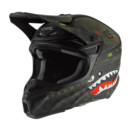 Motocross Helmet O'NEAL 5SERIES WARHAWK BLACK/GREEN