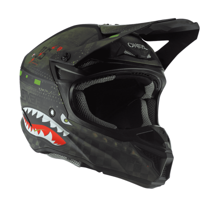 Motocross Helmet O'NEAL 5SERIES WARHAWK BLACK/GREEN
