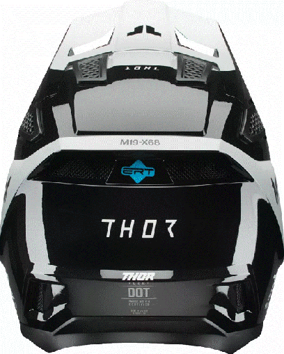 Κράνος μοτοκρός THOR FLEET STORM ΜΑΥΡΟ/ΛΕΥΚΟ