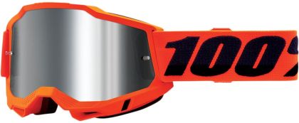 Ochelari de Motocross 100% ACCURI2 NEON ORANGE-MIRROR SILVER