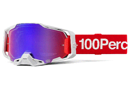 Ochelari motocross 100% ARMEGA CORBIN MIRROR ROȘU/ALBASTRU