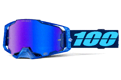 Ochelari de motocross 100% ARMEGA HIPER COUPE MIRROR BLUE