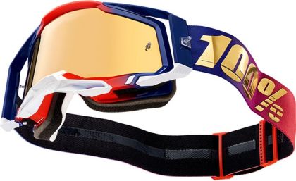 Ochelari Motocross 100% RACECRAFT2 UNITED - TRUE GOLD