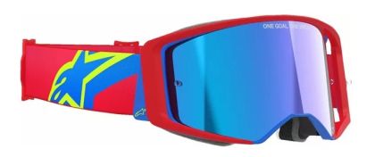 Motocross Goggles ALPINESTARS SUPERTECH CORP RD/BL MIRROR-BL