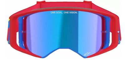 Motocross Goggles ALPINESTARS SUPERTECH CORP RD/BL MIRROR-BL
