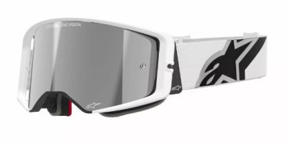 Мотокрос очила ALPINESTARS SUPERTECH CORP WHITE MIRROR-SILVER