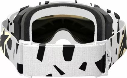 Motocross Goggles ALPINESTARS SUPERTECH CORP WHT/GLD MIRROR-GLD