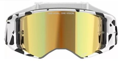 Motocross Goggles ALPINESTARS SUPERTECH CORP WHT/GLD MIRROR-GLD