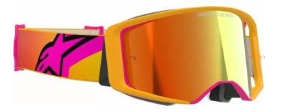 Motocross Goggles ALPINESTARS SUPERTECH CORP YLW/PNK MIRROR-RED