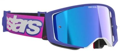 Мотокрос очила ALPINESTARS SUPERTECH VISTA PURPLE/PINK MIRROR-BLUE