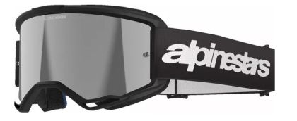 Motocross Goggles ALPINESTARS VISION 3 WORDMARK BLK MIRROR-SIL