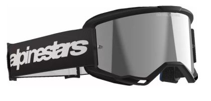 Motocross Goggles ALPINESTARS VISION 3 WORDMARK BLK MIRROR-SIL