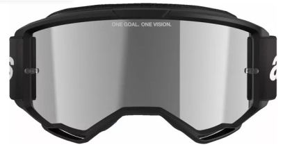 Motocross Goggles ALPINESTARS VISION 3 WORDMARK BLK MIRROR-SIL