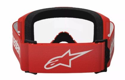 Motocross goggles ALPINESTARS VISION 3 WORDMARK RED CLEAR