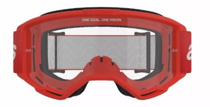 Motocross goggles ALPINESTARS VISION 3 WORDMARK RED CLEAR
