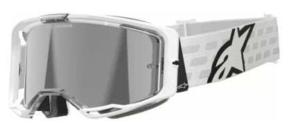 Ochelari de motocross ALPINESTARS VISION 8 CORP WHT MIRROR-SILVER
