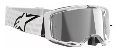 Ochelari de motocross ALPINESTARS VISION 8 CORP WHT MIRROR-SILVER