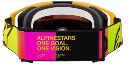 Ochelari de motocross ALPINESTARS VISION 8 CORP YLW/PINK MIRROR-RED