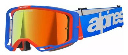 Ochelari de motocross ALPINESTARS VISION 8 WORDMARK BL/ORG MIRROR-RED
