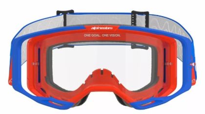 Мотокрос очила ALPINESTARS VISION 8 WORDMARK BLUE/OR CLEAR