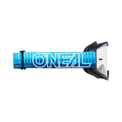 Мотокрос очила O'NEAL B-10 STRIPED BLUE/BLUE - CLEAR V.26 