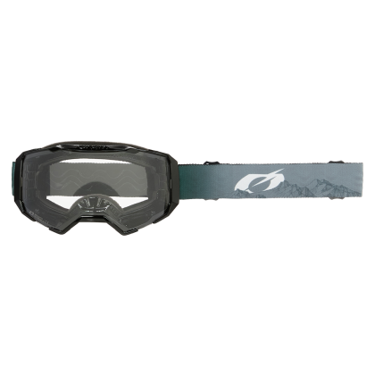 Motocross Goggles O'NEAL B-22 COVERT GRAY/GREEN - CLEAR