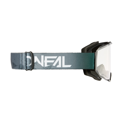 Motocross Goggles O'NEAL B-22 COVERT GRAY/GREEN - CLEAR