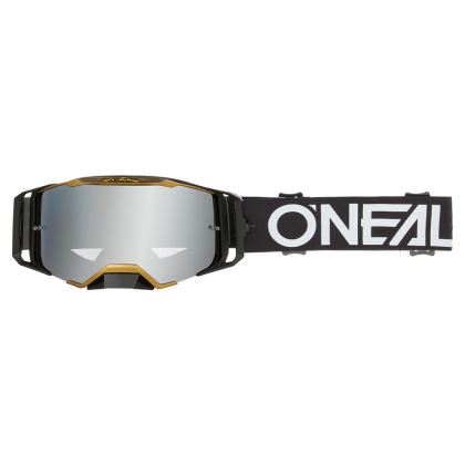 Мотокрос очила O'NEAL B-33 HEXA BLACK/GOLD - SILVER MIRROR V.26